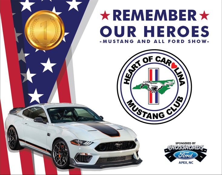 Heart of Carolina Mustang Club Event Benefiting Garner Local Heroes