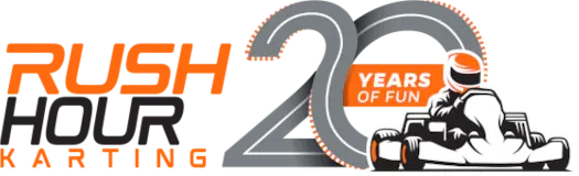 Rush Hour Karting 2026 Logo - Garner Local Heroes Sponsor